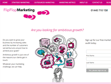 Tablet Screenshot of flipflopmarketing.co.uk